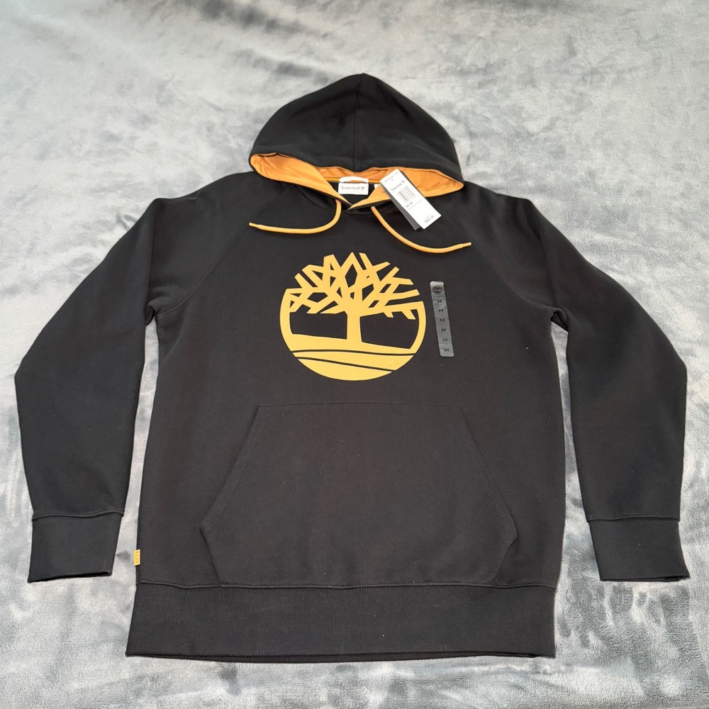 Timberland Men's‎ Core Tree Logo Hoodie Black Wheat TB0A2C68 Size Medium NWT New